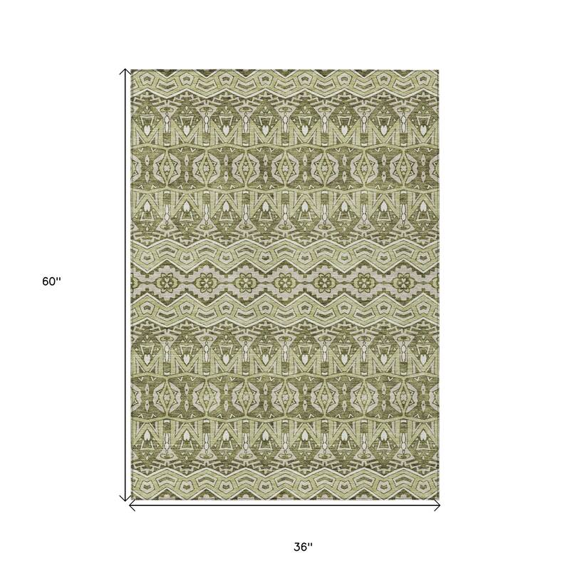 HomeRoots Moroccan Transitional Rectangle Outdoor Rug