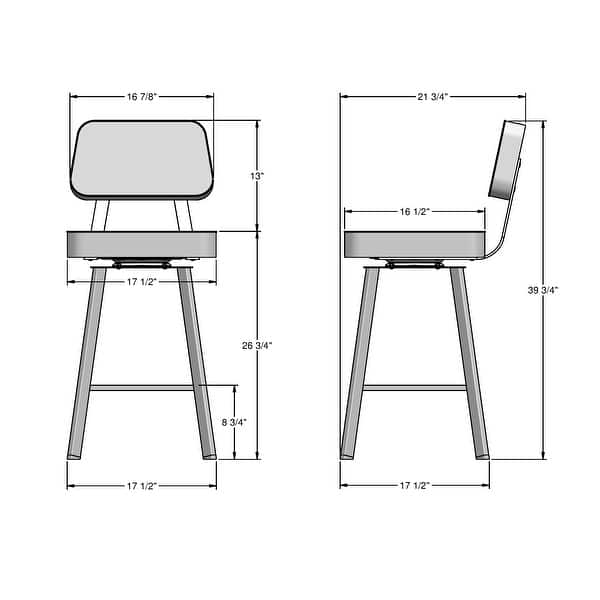 Amisco Clarkson Swivel Counter Stool