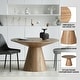 preview thumbnail 11 of 24, Fynix Modern 47" Solid Ash Wood Veneer Round Top Dining Table for Dining area, Kitchen, or Office Spaces