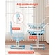 preview thumbnail 15 of 23, Kids Chair and Desk Set Table with Adjustable Height and Steel Frame Suitable for Any Room - 27.56 x 20.08 x (20.87 - 27.95) in