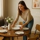preview thumbnail 7 of 22, Aria Home 35 Inch Folding Table Round Trifold Multi Use Space Saving