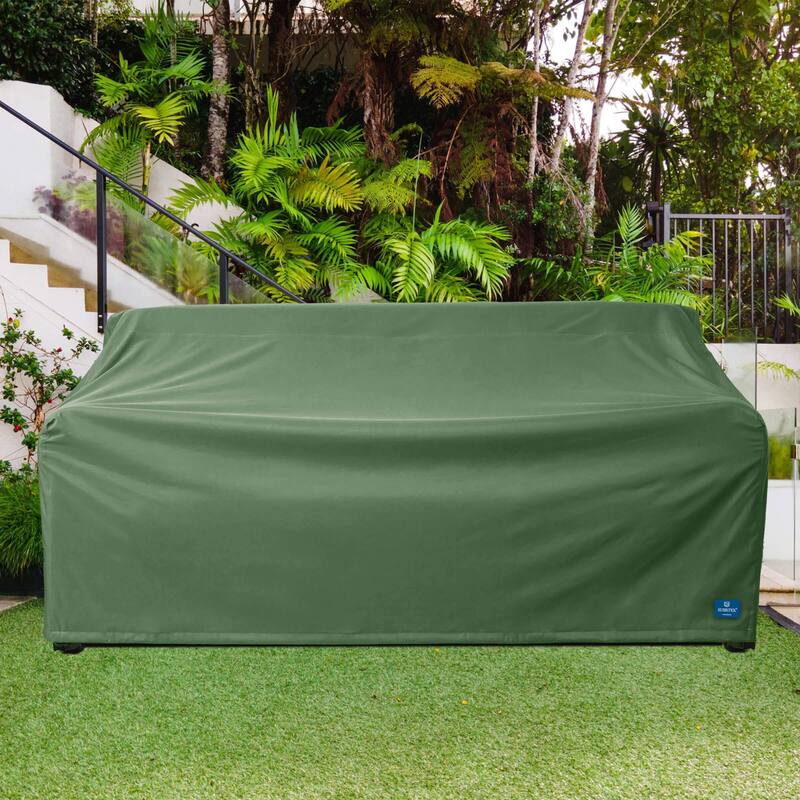Subrtex Outdoor Sofa Cover Waterproof Couch Cover Patio Furniture Protector - Loveseat - Olive Green