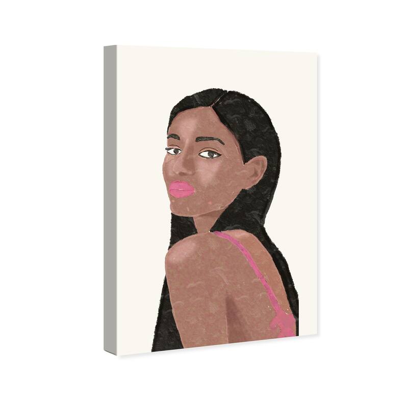 Wynwood Studio Canvas Fashion and Glam Elle Brown and Modern & Contemporary Wall Art Canvas Print