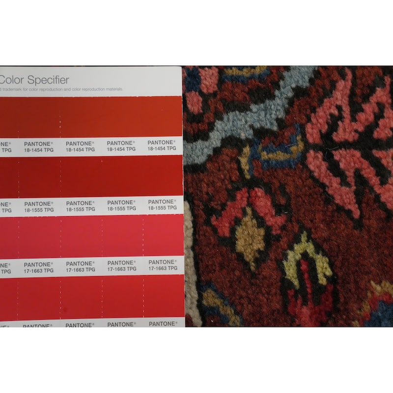 Hand Knotted Oriental 100% Wool Carpet Traditional Medallion Oranges & Rust Heriz (serapi) Area Rug - 11' 11'' X 8' 11''