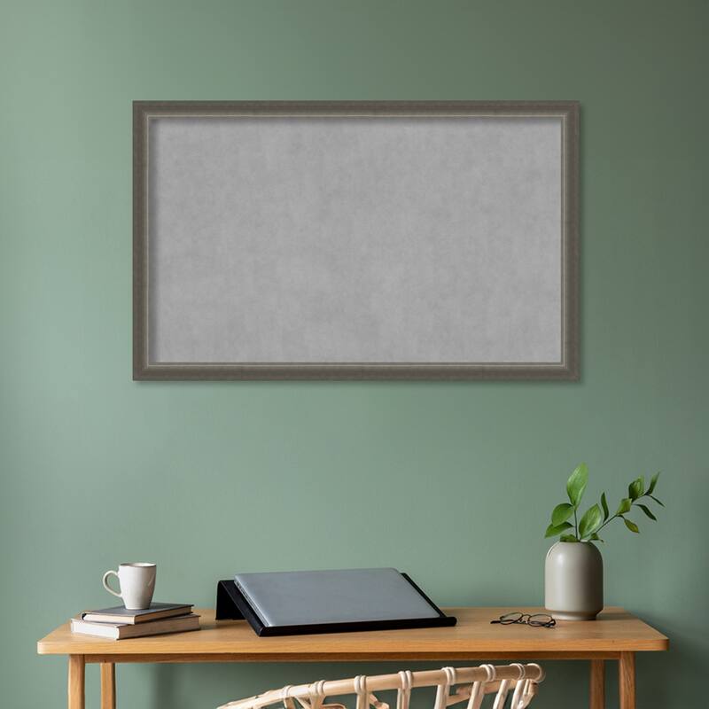 Amanti Art Domus Dark Silver Framed Magnetic Board