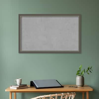 Amanti Art Domus Dark Silver Framed Magnetic Board