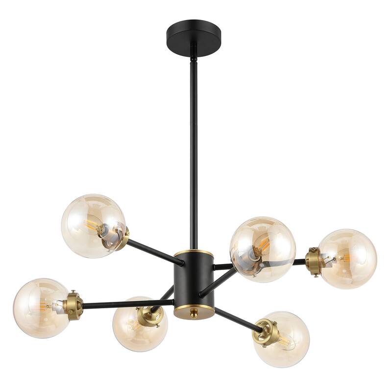 WINGBO 6-Light Modern Chandelier, Sputnik Pedant Light - N/A