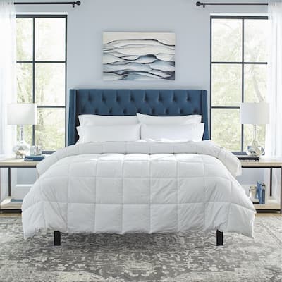 Pointehaven Luxury sized 240TC Down Alternative 100% Cotton Percale Breathable Comforter