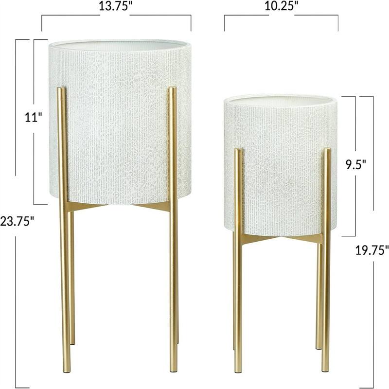  Metal Planters with Stands
