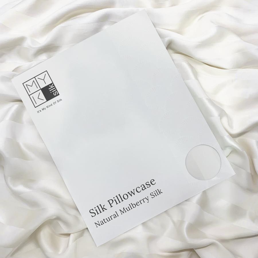MYK Striped Mulberry Silk Pillowcase
