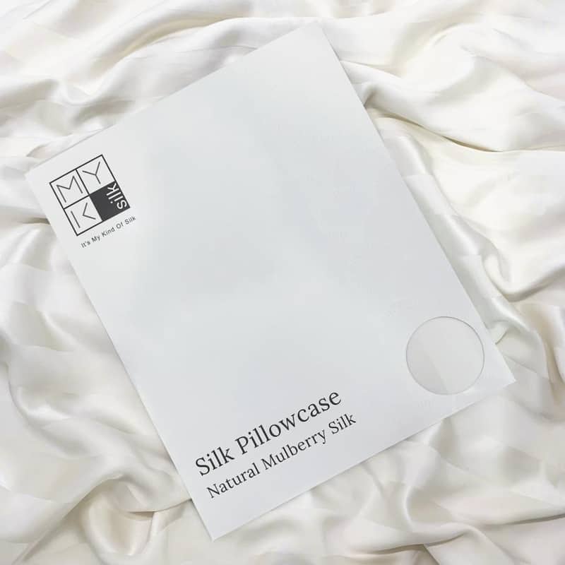 MYK Striped Mulberry Silk Pillowcase