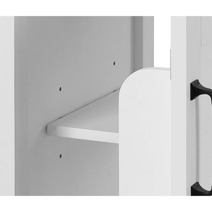 20" White Bathroom Vanity with Ceramic Sink