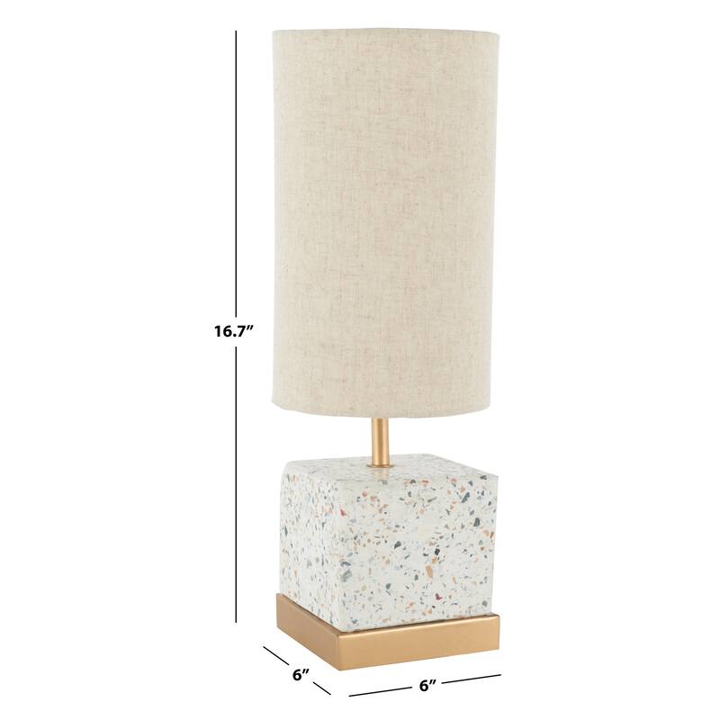 SAFAVIEH Lighting Jarelle Modern 17-inch Table Lamp - 6"W x 6"D x 17"H