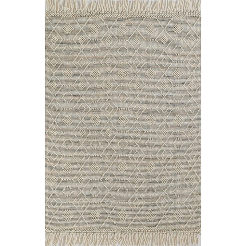 Momeni Boulder Hand Woven Wool and Cotton Geometric Area Rug - 2'3" X 8' Runner - Multi - Runner/Rectangle