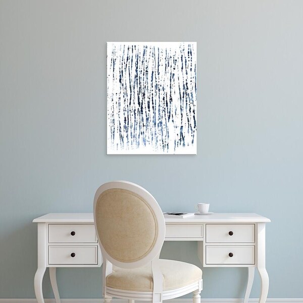 Easy Art Prints June Erica Vess's 'Indigo Ink Motif V' Premium Canvas Art