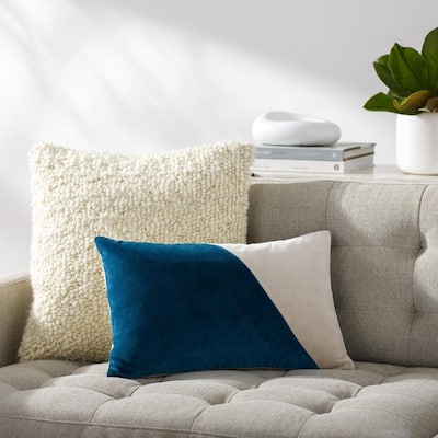 Artistic Weavers Deveron Cotton Velvet Wave Throw Pillow