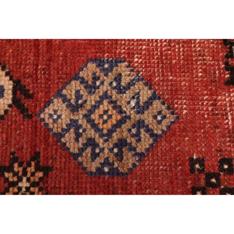 ECARPETGALLERY Hand-knotted Antalya Vintage Dark Red Wool Rug - 4'9 x 6'5