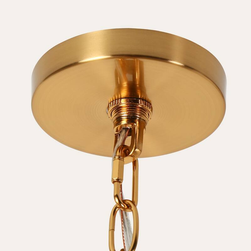 Modern 8-Light Gold Chandelier with Textured Wine Glass Shades for Dining Living Room