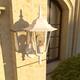 1- Light Outdoor Textured White Wall Mount Light
