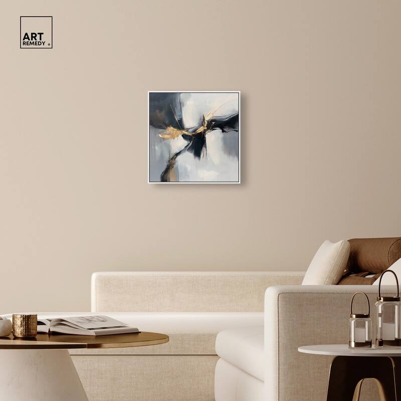 Golden Fissure I Canvas by Art Remedy
