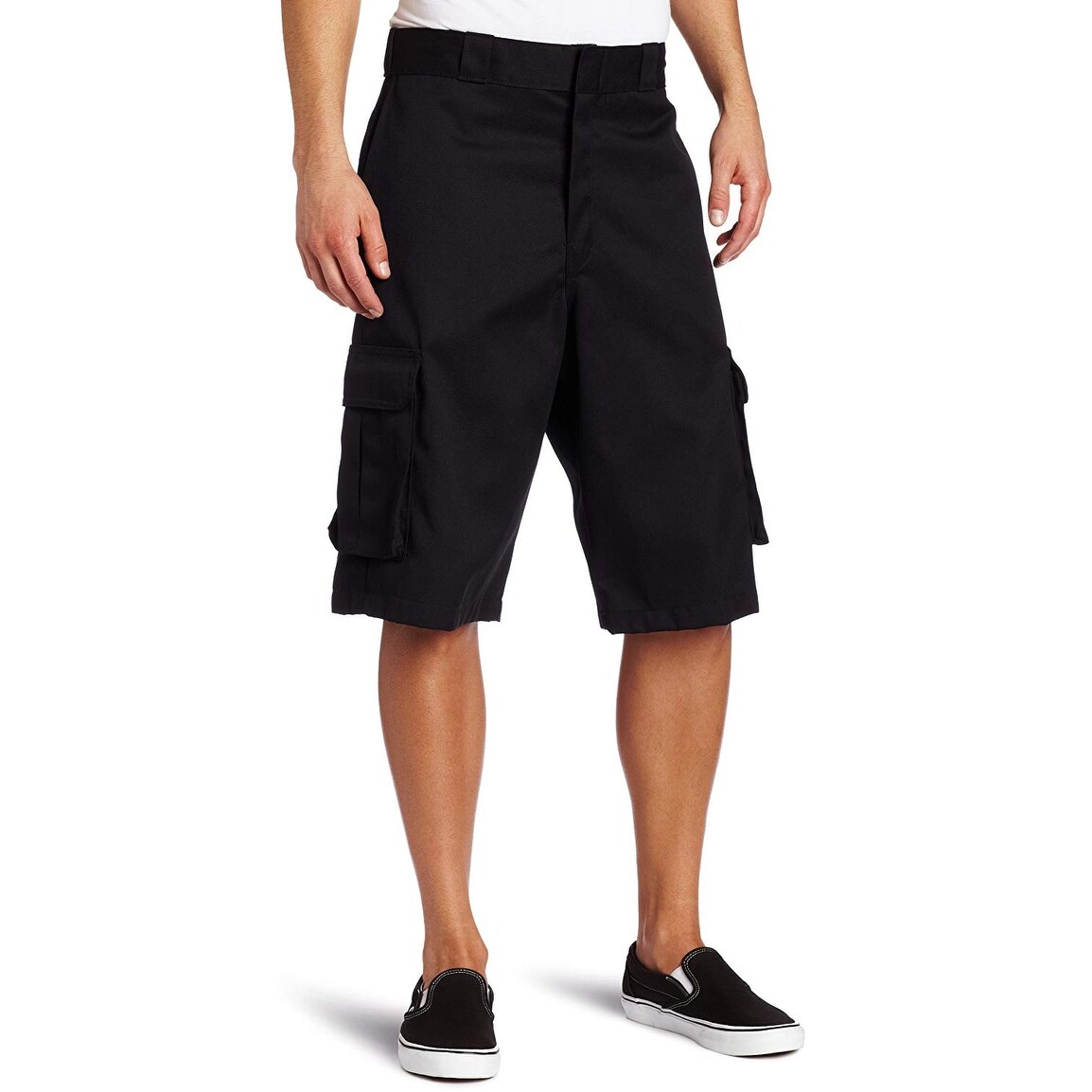cargo shorts black mens
