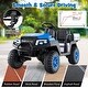 preview thumbnail 35 of 40, Kids Ride On Golf Cart with Remote 24V Rechargeable Battery USB Music and Sun Awning - 53.5" × 28" × 45" (L x W x H)
