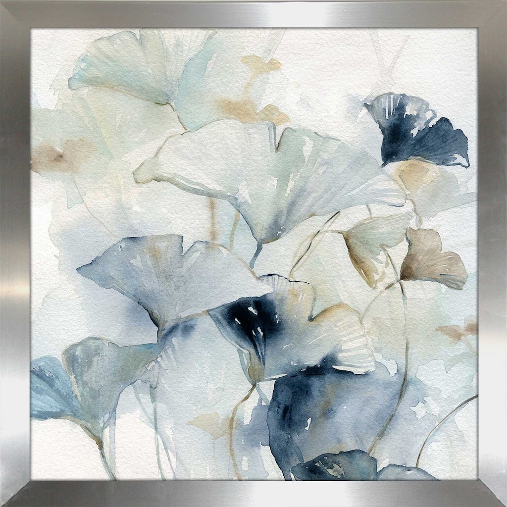 "Indigo Ginkgo I (Square)" by Carol Robinson Print on Acrylic