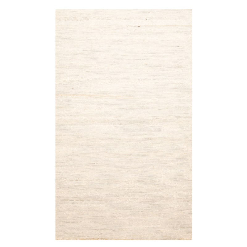 ECARPETGALLERY Braid weave Sienna Cream Wool Rug - 4'11 x 8'0