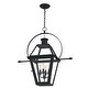 preview thumbnail 4 of 5, Rue De Royal 4-Light Earth Black Outdoor Hanging Lantern