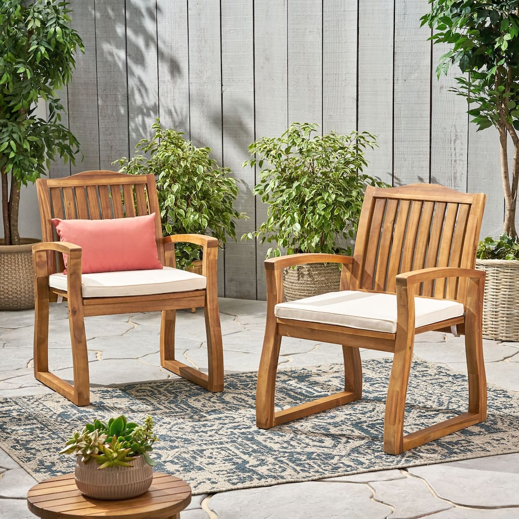 Christopher Knight Home Acacia Wood Dining Chairs