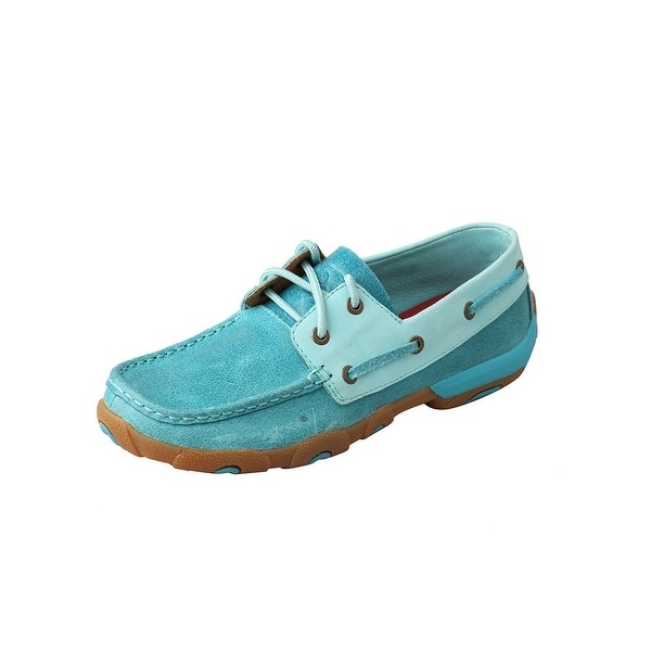 Twisted X Casual Shoes Womens Slip On Driving Mocs Ocean Blue