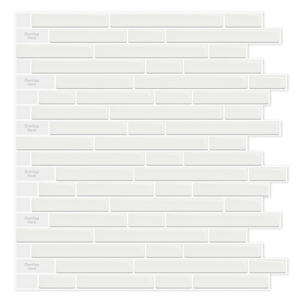 Peel and Stick Tile for Kitchen, Self-Adhesive Kitchen Backsplash, Vinyl Decorative Tiles (10 Tiles)
