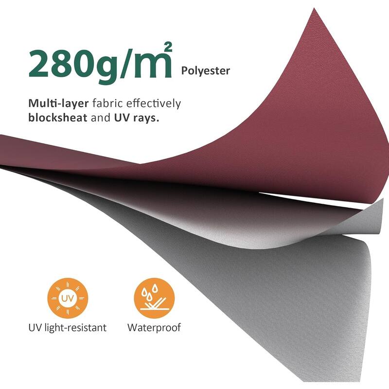 MCombo Patio Awning 8x7 Feet Sunshade Canopy for Manual Retractable Awnings