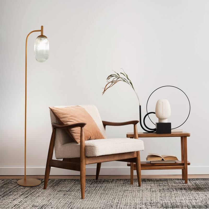 Classic Modern Floor Lamp, Upward Lighting Design for Living Room Ambience, Bedroom & Office Space Vela Floor Lamp Bronze