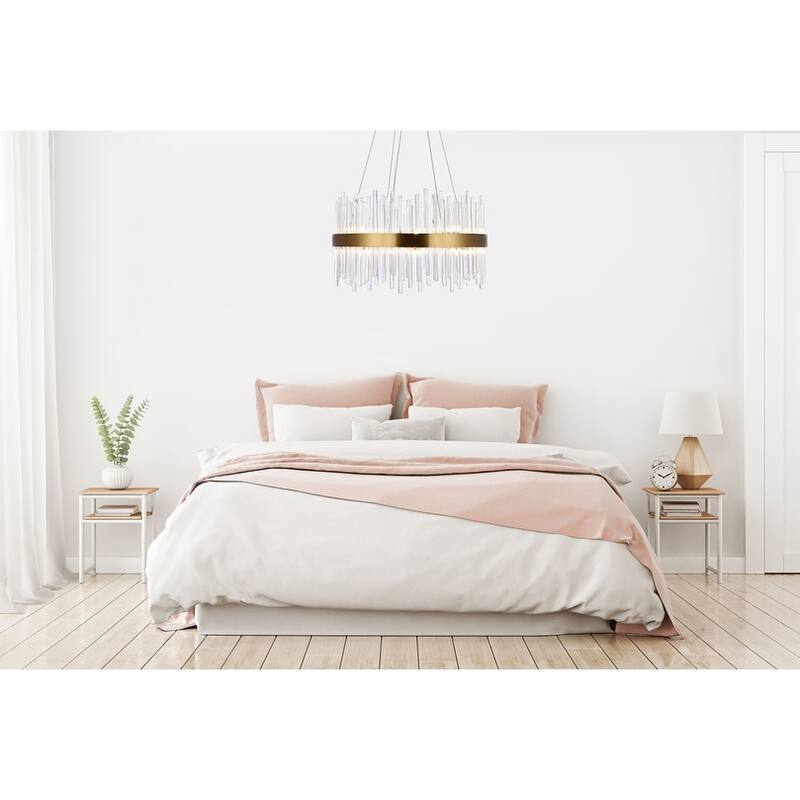 Gold Chandelier Clear Crystal