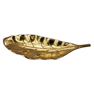 Jiallo Botanic Collection Titanium Porcelain Tree Bark Tray 13 X 12