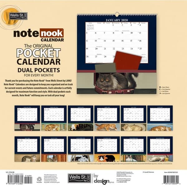 Shop Calendars American Cat Note Nook Calendar All Major