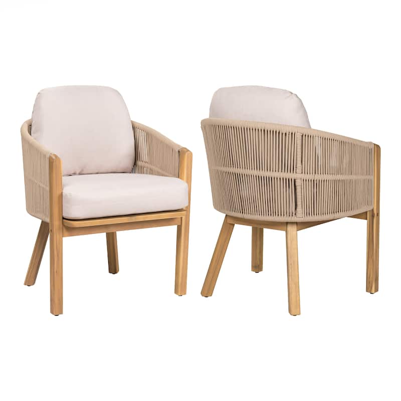 Outdoor Dining Arm Chair Set of 2