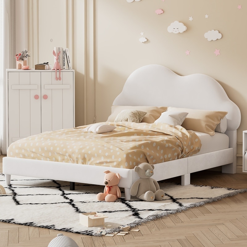 Tufted kids bed deals