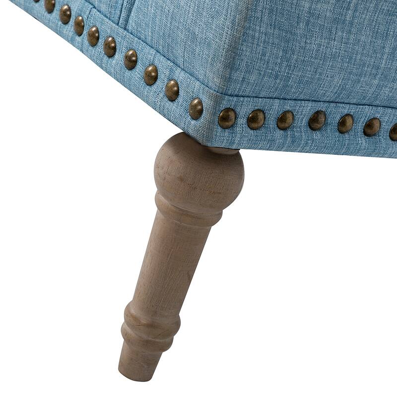 Geltrude Traditional Upholstered Accent Chair with Button Tufted Back Set of 2 by HULALA HOME