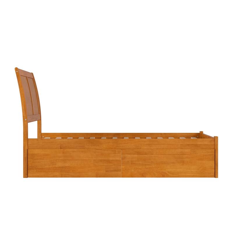 Portland Platform Bed with Footboard and Storage Drawers