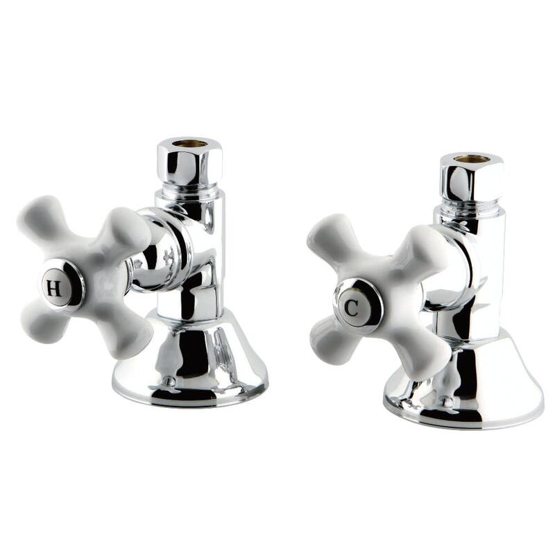 Kingston Brass Trimscape Straight Stop Shut Off Valve - Polished Chrome