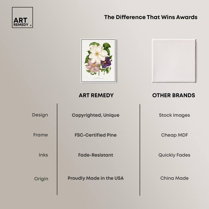Clematis Canvas by Art Remedy