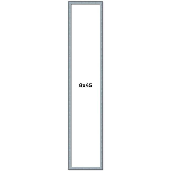 8x45 Frame Rustic Sky Blue Solid Wood Picture Frame | 0.75 Inch