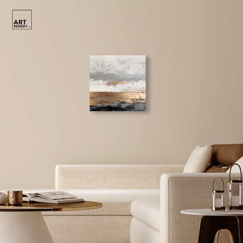 Moonlit Gold II Canvas by Art Remedy, Gallery Wrapped