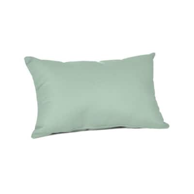 Sunbrella® Solid Fabric 1-Piece Indoor/Outdoor Lumbar Pillow, 19"W x 12"L - 19"W x 12"L