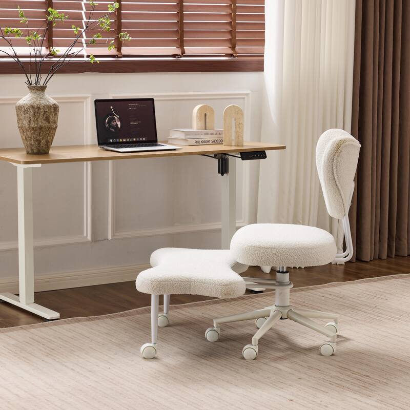 Meditation chair, an ergonomic cross-legged seating chair with lumbar support and a height-adjustable seat cushion