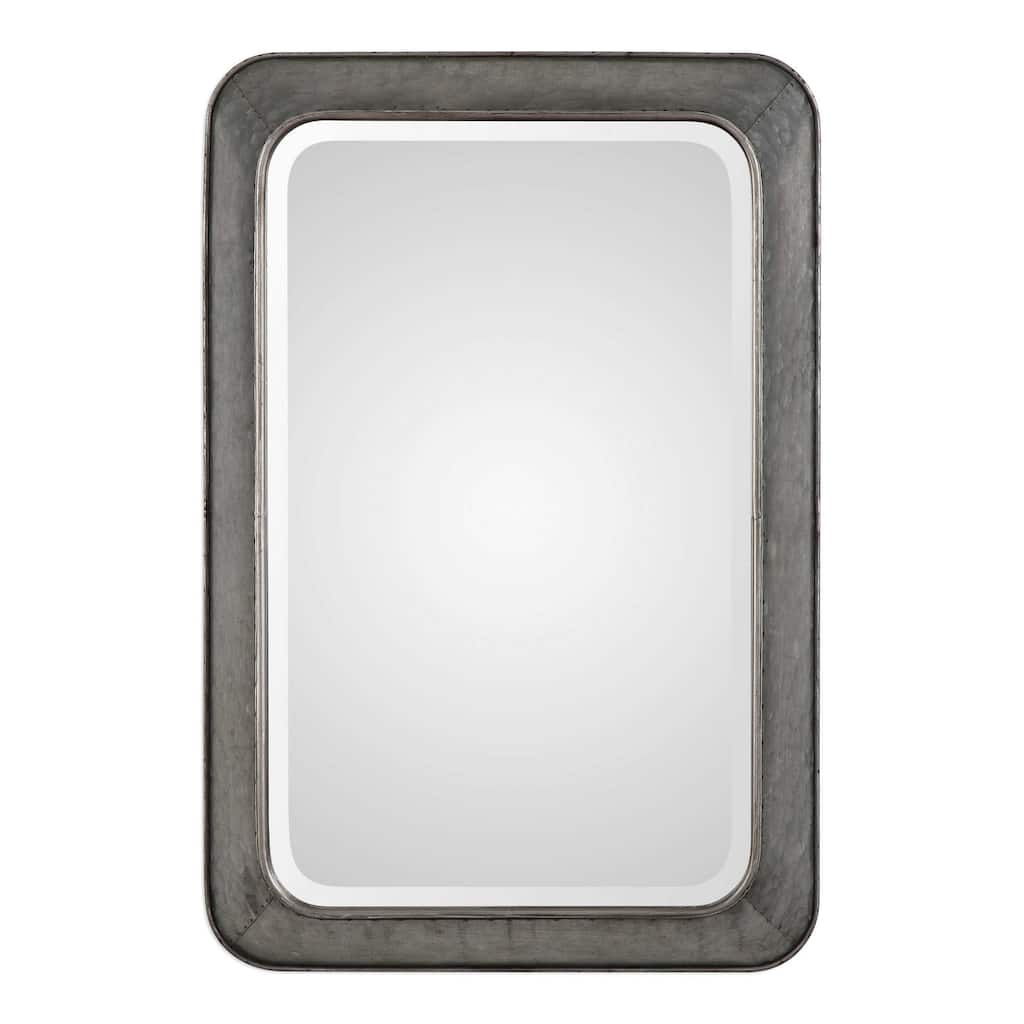 Beveled Rectangular Wall Mirror - Silver - 30.25"
