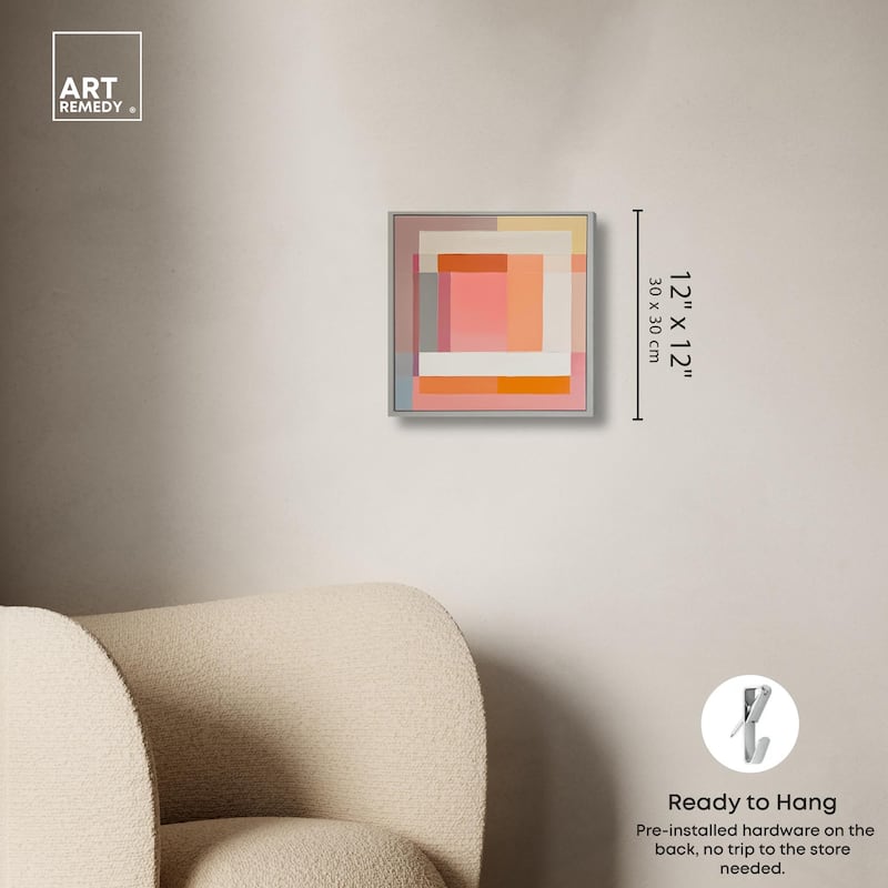 Minimal Color Blocks I Canvas by Art Remedy, Gallery Wrapped