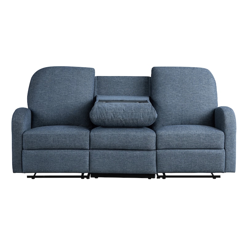 Relax-A-Lounger Parker Reclining Sofa in Woven Polyester Fabric